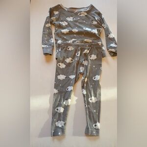 Pair of Carter's Lamb Pajamas 12-18M